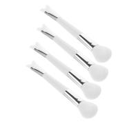 LOLIPPYY 4pcs Dual-ended Nose Contouring Brushes for Women Makeup Soft Bristle Multi-functional U-shaped Nose Shadowing Portable Lightweight Design for Powder Blush Eyeshadow Application