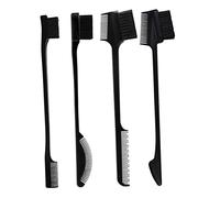 LOLIPPYY 4Pcs Dual-headed Eyebrow Brush Portable Multipurpose Brow Shaping Tool for Professional and Home Use Neat Grooming Hair Smoothing Compatible with All Skin Types