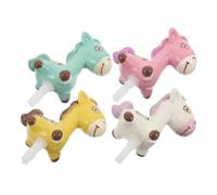 LOLIPPYY 4pcs Dust Plug for Headphone Jack Animal Design Audio Port Covers for Smartphones and Computers Compact Anti-dust Insert Protectors in Green White Pink Yellow