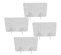 LOLIPPYY 4pcs Felt Desk Divider Panels with Support Feet Acoustic Privacy Shield for Office Classroom Library Workstations Sound Dampening Partition Board for Student and Employee Focus