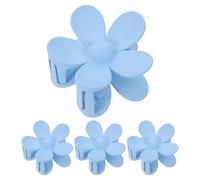 LOLIPPYY 4pcs Flower Hair Clips Beach Wedding Accessory Cute Floral Claw Clips Hawaiian Barrette Women Hair Accessories