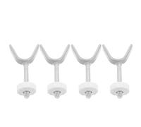 LOLIPPYY 4Pcs Gate Threaded Spindle Rods M10 with White Nuts Pressure Mounted Stair Gate Replacement Hardware Accessories