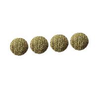 LOLIPPYY 4pcs Hamster Toy -woven Chew Balls 7cm Solid Grass Plaything for Rabbits Parrots Guinea Pigs Small Animals Boredom Breaker