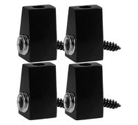 LOLIPPYY 4pcs Headless Bass Locking String Nuts Brass Guitar Locking Nut Hardware String Electric Bass Lock Clamps for Tuning Stability Replacement for Guitar