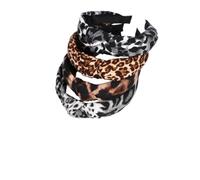 LOLIPPYY 4pcs Leopard Print Headband Elegant Fabric Band Hair Accessories for Women Girls Assorted style