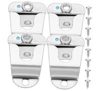 LOLIPPYY 4pcs Microphone Hook Mic Hanger Clips for Ham Radio Rack Cb Radio Hanger Mount for Handheld Microphone Holder