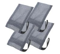 LOLIPPYY 4pcs Nylon Soap Bags for Soap Bars Portable Hanging Storage Sleeves Bathroom Organizer Space-saving Minimalist Design Gray