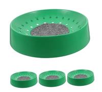 LOLIPPYY 4pcs Plastic Pigeon Nesting Bowl Bird Hatching Nest Tray Holder for Breeding Pigeons Easy to Clean Stable Egg Bowl for Sparrow and Dove Care