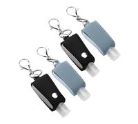LOLIPPYY 4pcs Portable Travel Hand Bottles with Airtight Covers Lightweight Refillable Lotion and Shampoo Holders for Camping Backpack Hanging Carrier Leak Toiletries Containers