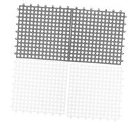 LOLIPPYY 4Pcs Rabbit Cage Floor Mats for Small Animals Cuttable Splicable Pet Foot Pads Soft Non Toxic Plastic Cage Liners with Breathable Design Comfortable Bunny Foot Cushions for Guinea