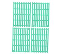 LOLIPPYY 4PCS Rabbit Cage Mats Plastic Feet Pads with Raised Non-slip Points Floor Mat for Small Pets Bunny Hamster Rat Chinchilla Cats Dogs