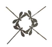 LOLIPPYY 4pcs Rhinestone Dragonfly Hair Clips for Women Decorative Metal Hair Accessories for Weddings Parties and Daily Wear Comfortable Non Damaging Design