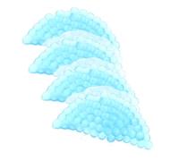 LOLIPPYY 4Pcs Semi-Round Reusable Gel Ice Packs for Cold Hot Therapy Nursing Ice Bags for Relief Swelling and Injury Care Portable Blue Compress Bags