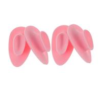 LOLIPPYY 4Pcs Silicone Face Scrubber Gloves for Gentle Exfoliating and Deep Cleansing Dual Sided Soft Salient Points for Oil Removal and Dead Skin Portable Facial Cleaning Brush for Travel