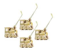 LOLIPPYY 4pcs Small Christmas Tree Train Pendants Cartoon Hanging Ornaments Festive Decorations for Home Office Hotel