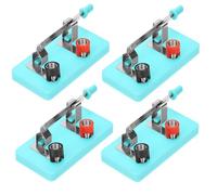 LOLIPPYY 4pcs Spst Single Pole Single Throw Switches for Physics Experiments Electrical Circuit Teaching Aids Low Voltage Dc Power Educational Kit for DIY Fruit Battery Practice