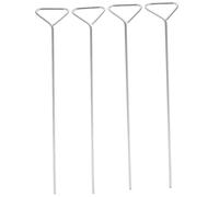 LOLIPPYY 4pcs Stainless Steel Cell Spreaders Triangle Shape Laboratory Coating Rods for Teaching Experiments Petri Dish Cell Culture Reusable High Temperature Sterilization