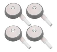 LOLIPPYY 4Pcs Stroller Front Wheels Replacement, Silent Wear-Resistant Plastic Caster Wheels for Walker Pushchair, Detachable Plug-in Design for Carriage and Walker Accessories