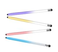 LOLIPPYY 4pcs Stylus Pens for Phones Tablets and Learning Devices Dual-ended Capacitive Touch Screen Pens with Gradient Colors Ready to Use for Drawing Writing Navigation