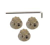 LOLIPPYY 4pcs Sunflower Metal Knob for Electric Guitar Guitar Volume Tone Control Knob for Music Practice