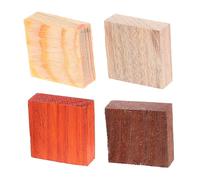 LOLIPPYY 4pcs Unfinished Wooden Rings Lightweight DIY Craft Wood Blanks for Jewelry Making Natural Wood Blanks for Beginners Comfortable Fit Creative Use