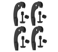 LOLIPPYY 4pcs Violin Tuning Clips Metal Fine Tuners Dual Adjuster Pegs Replacement Parts for Cello String Instruments Stable Precision Pitch Control