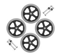 LOLIPPYY 4pcs Wheelchair Front Wheels Small Slip Replacement Parts Lightweight Casters Rollers for Wheelchair Walker Transport Accessories