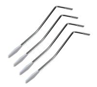 LOLIPPYY 4Pcs White Electric Guitar Tremolo Arm Whammy Bar Crank Lever for Tremolo Bridge System Durable and Lightweight Design for Guitar Enthusiasts