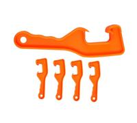 LOLIPPYY 5 pcs Heavy Duty Paint Can Opener Handheld Bucket Lid Wrenches for Easy Opening of Plastic Pails Kitchen and Home Tool for Arthritis and Everyday Use