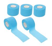 LOLIPPYY 5 Rolls Disposable Barber Neck Strip Paper for Hairdressing Salon Use Soft Comfortable Paper Material Stylish Blue Neck Wraps for Hair Care and Haircut Protection for Professional