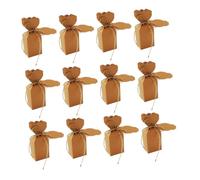 LOLIPPYY 50 Sets Kraft Paper Treat Boxes with Rope and Blank Cards Wedding Party Favor Boxes for Candy Chocolates Snacks Birthday Bridal Shower Christmas Celebration Packaging