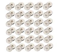 LOLIPPYY 50pcs Alloy Snap Buttons for Sewing Premium Press Studs DIY Clothes Bags Crafts Concealed Fasteners for Overcoats Leather Jackets Accessories