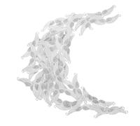 LOLIPPYY 50pcs Angel Wing Charms with Rhinestone Embellishments Antique Silver Pendant Decorations for DIY Jewelry Making Fit for Necklaces Bracelets Earrings Keychains Symbolizing