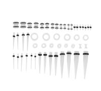 LOLIPPYY 50Pcs Chic Ear Jewelry Transparent Glow Ear Expansion Decor Safe Piercing Accessories for Fashionable Auricle Style for All Occasions