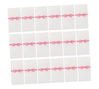 LOLIPPYY 50pcs Disposable Pocket Napkins with Bow Print Compact Open Type Wrapping Paper for Silverware Convenient and Foldable for Restaurant Hotel Wedding Party Use