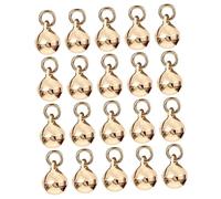 LOLIPPYY 50Pcs DIY Bell Pendants for Jewelry Making Lightweight Gold Plated Charms for Bracelets Necklaces Home Decor Craft Bells for Creative DIY Projects