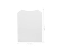 LOLIPPYY 50PCS Foldable Cardboard Inserts Double-Sided White Paperboard for Clothing Packaging Inner Liners Shirt Display Protection for DIY Packaging and Organizing Clothes