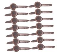 LOLIPPYY 50Pcs Metal Scrapbook Paper Fasteners Round Mini Brads for DIY Crafts Smooth Edged Metal Brads for Card Making and Paper Crafting Safe Double Prong Design