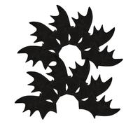 LOLIPPYY 50pcs Mini Bat Wing DIY Craft Accessories Non Woven Fabric Halloween Decorative Bat Wings for Hair Clips Headbands Clothes Shoes Creative Soft Material for Costume Embellishment