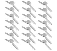 LOLIPPYY 50Pcs Mini Metal Scrapbook Brads Decorative Nails for DIY Crafts Handicraft Art Supplies Silver Two Prong Fasteners for Paper Felt Wedding Decorations and Card Making