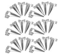 LOLIPPYY 50pcs Silver Tone Punk Claw Full Finger Braiding Rings Hair Parting Tools for Styling Cosplay Nail Art Hair Accessories