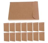 LOLIPPYY 50pcs Thick Kraft Paper Greeting Card Storage Boxes Mailing Envelopes for Photos Documents and Cards Reinforced Kraft Paper Protects Against Bending and Scratches Versatile