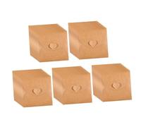 LOLIPPYY 50Pcs Vintage Kraft Paper CD Dvd Sleeves Envelopes with Heart Button Closure Protective Storage Cases for Movie Music Game Lovers Easy Open Close for Home Cinema Organization