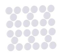 LOLIPPYY 50pcs White Flat Round Rattle Ball Inserts Accessories Noise Maker Repair Parts for Toddler Toys Crafting and Crochet Projects