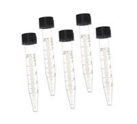 LOLIPPYY 5pcs Centrifuge Tubes with Screw Caps Graduated Laboratory Test Tubes for Biochemistry and Molecular Biology Sample Storage Vials for Scientific Experiments and Hospital Use