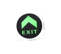 LOLIPPYY 5pcs Dark Exit Sign Stickers Floor Guide Decals Tear-resistant Safety Markers for Office Home Emergency Evacuation