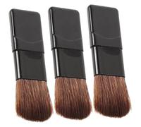 LOLIPPYY 5pcs Mini Travel Makeup Brush Set Small Flat Blush Applicator Soft Fiber Cosmetic Brushes for Precision Blush Application for Daily Use and Special Occasions