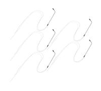 LOLIPPYY 5pcs Miniature Streetlight Poles for Model Railway and Dollhouse Micro Construction Realistic Detailing and Authentic Design Easy to Install Urban Scene Lamp Posts