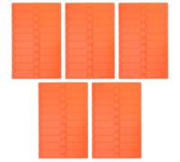 LOLIPPYY 5PCS Orange Microscope Slide Drying Rack 20-Slot Laboratory Slide Holder Tray for Microbiology Cell Studies and Storage