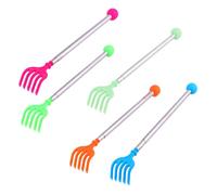 LOLIPPYY 5pcs Retractable Back Scratcher for Home Use Lightweight Extendable Itch-Relief Tool with Smooth Massage Heads Suitable for Adults Random Color
